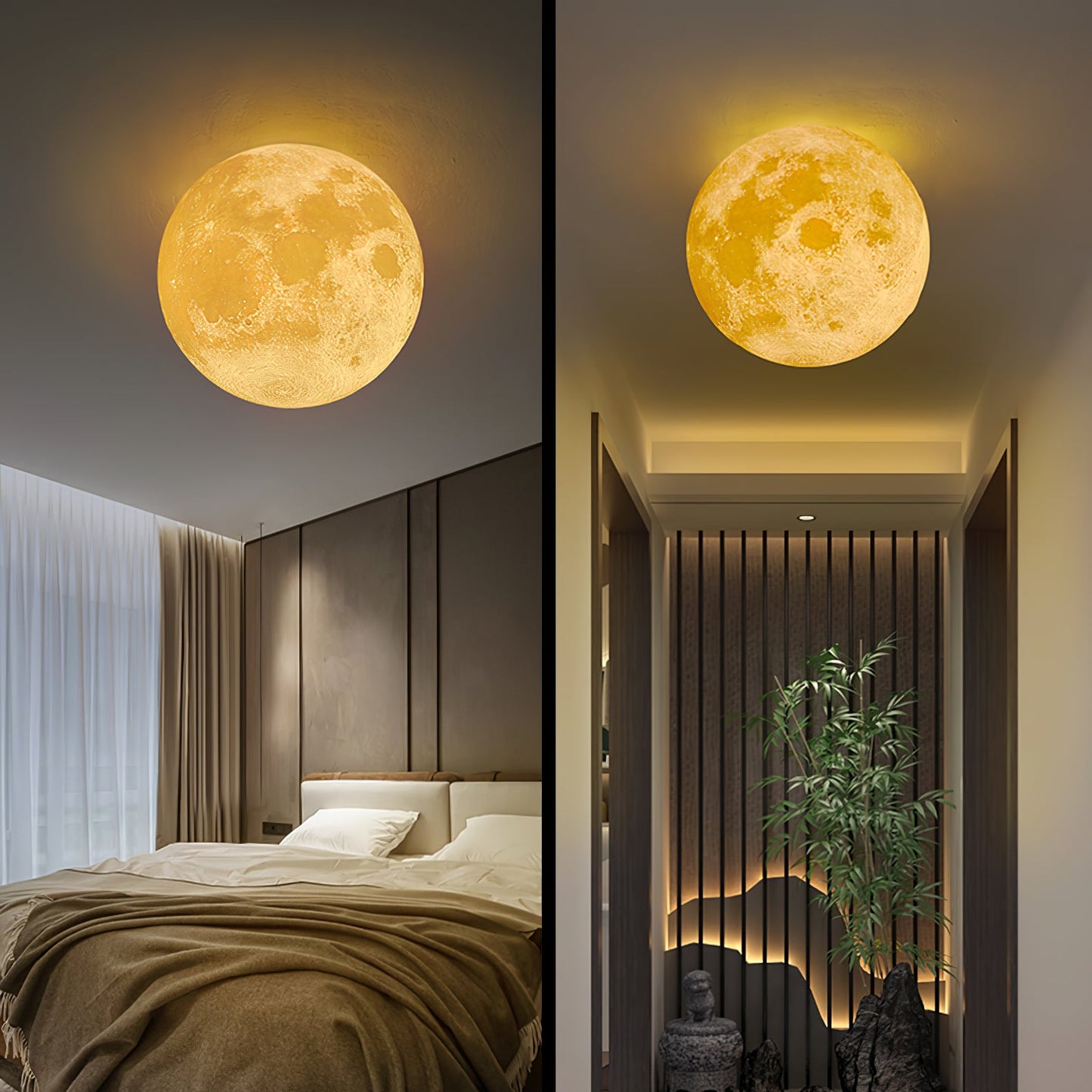 3D Moon Wall Lamp
