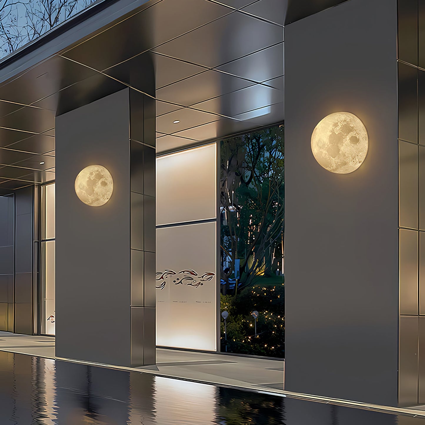 3D Moon Wall Lamp