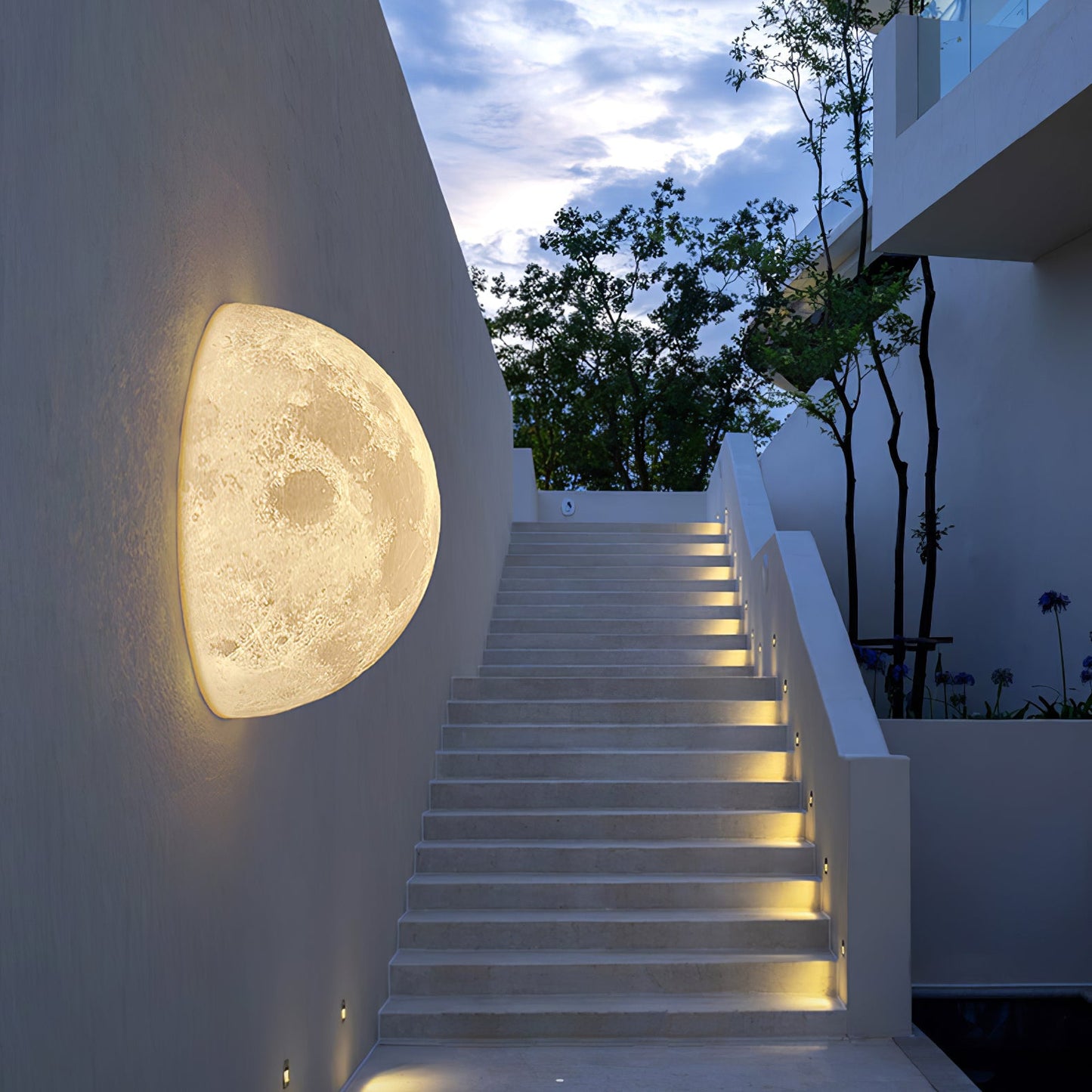 3D Moon Wall Lamp