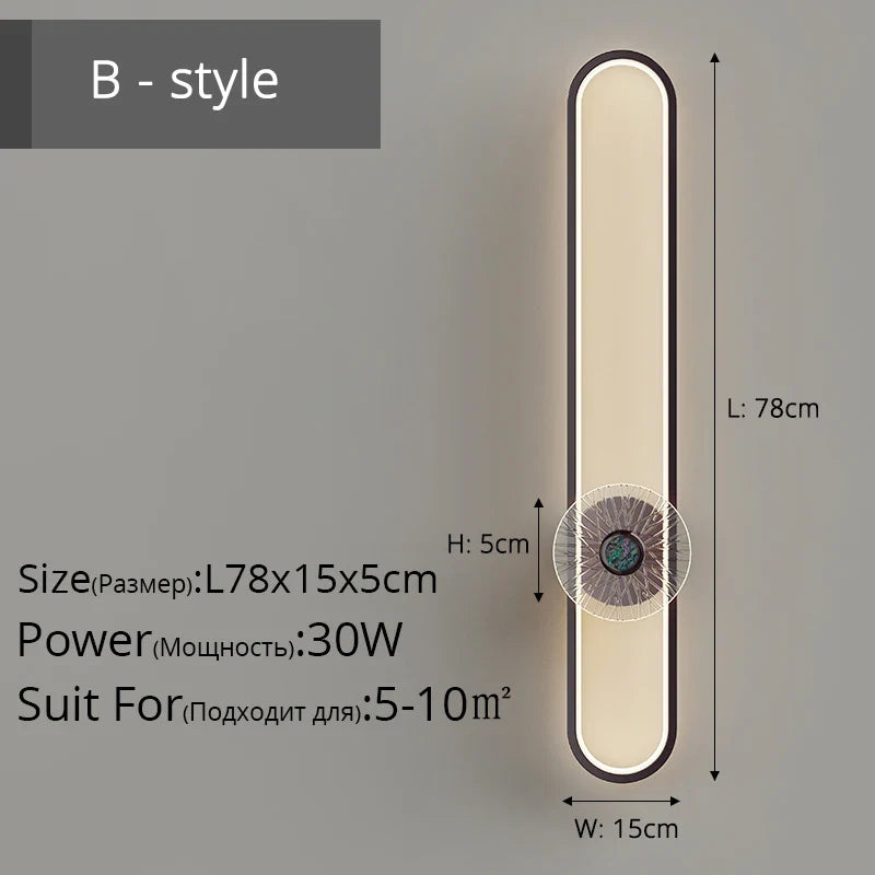 Qiyi Modern Chrome Wall Lamps