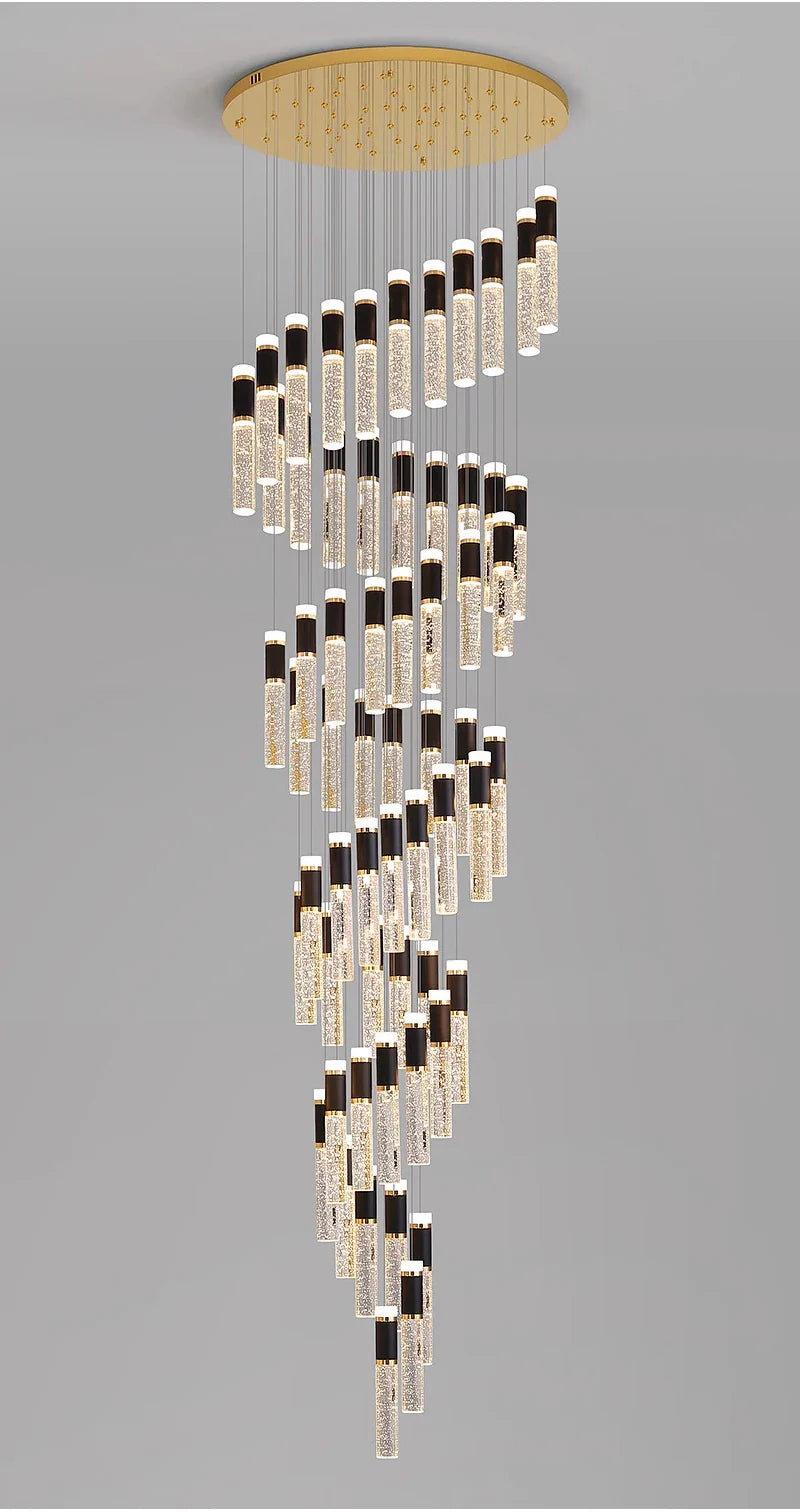 Ylk Spiral Design LED Chandelier