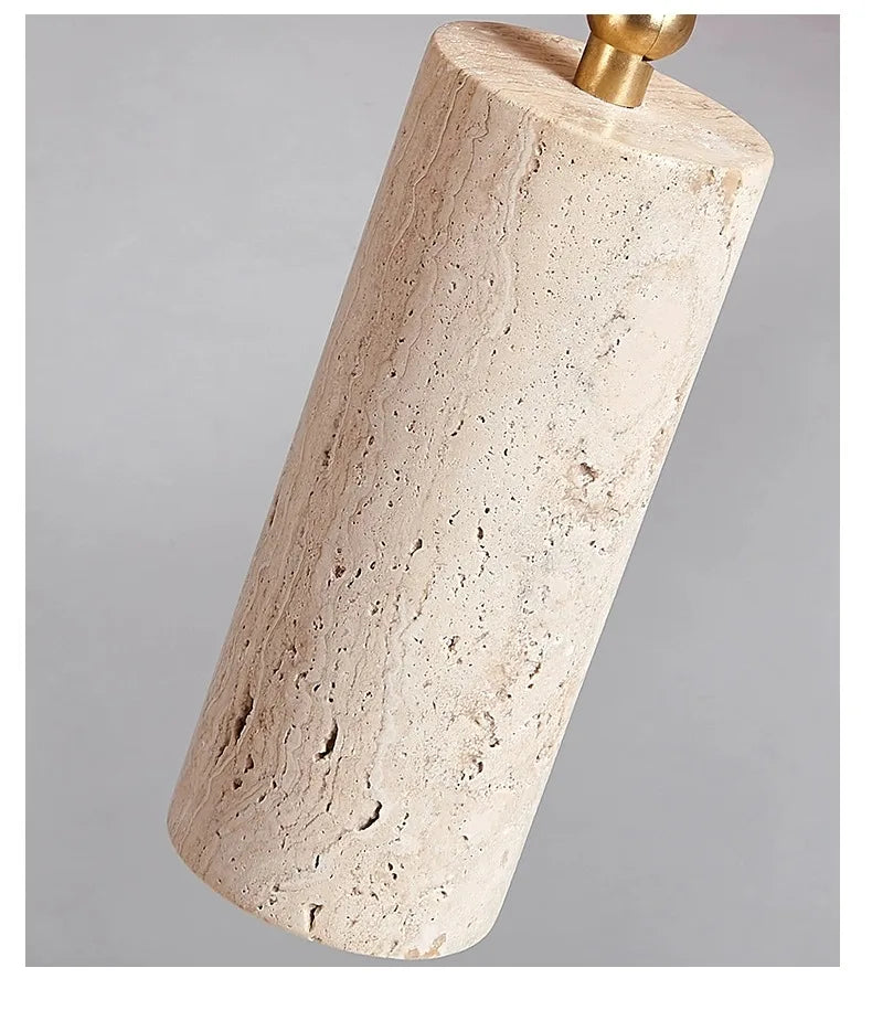 GYS Stone/Wood LED Spotlight 3 Heads Surface Mounted Ceiling Lamp