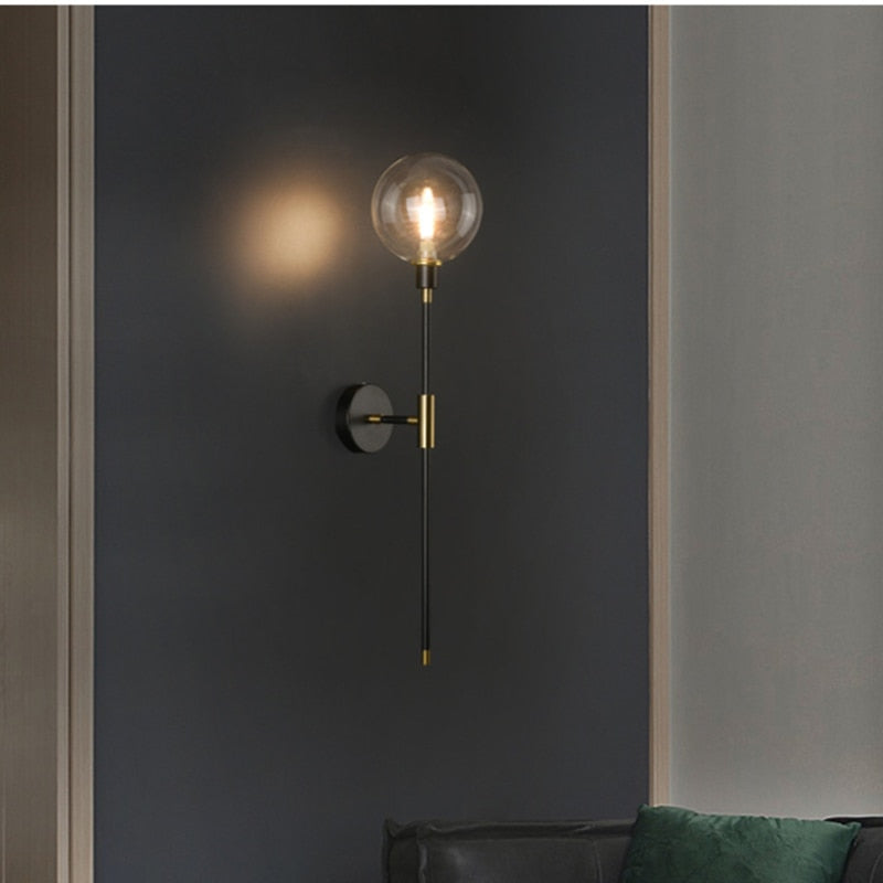 The Shadow - Modern Wall Light Glass Ball Led Nordic Aisle Corridor