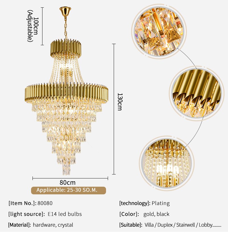 Ylk Yeelong Modern Crystal Chandelier