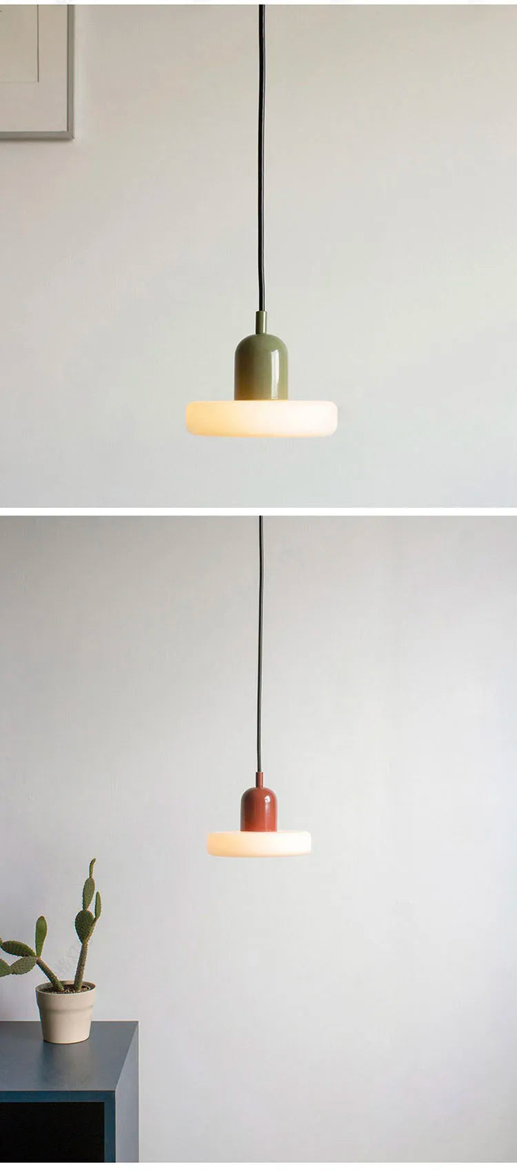DIA Danish New Design Glass Pendant Light Candy Color Lamp