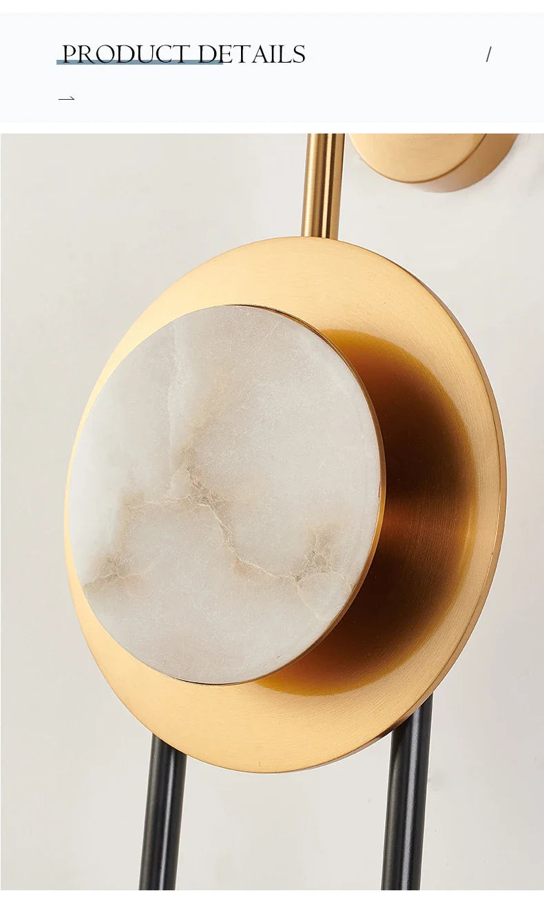 Marble Copper Luxury Wall Light