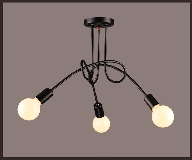 Xc Anon Retro Wrought Iron Chandelier