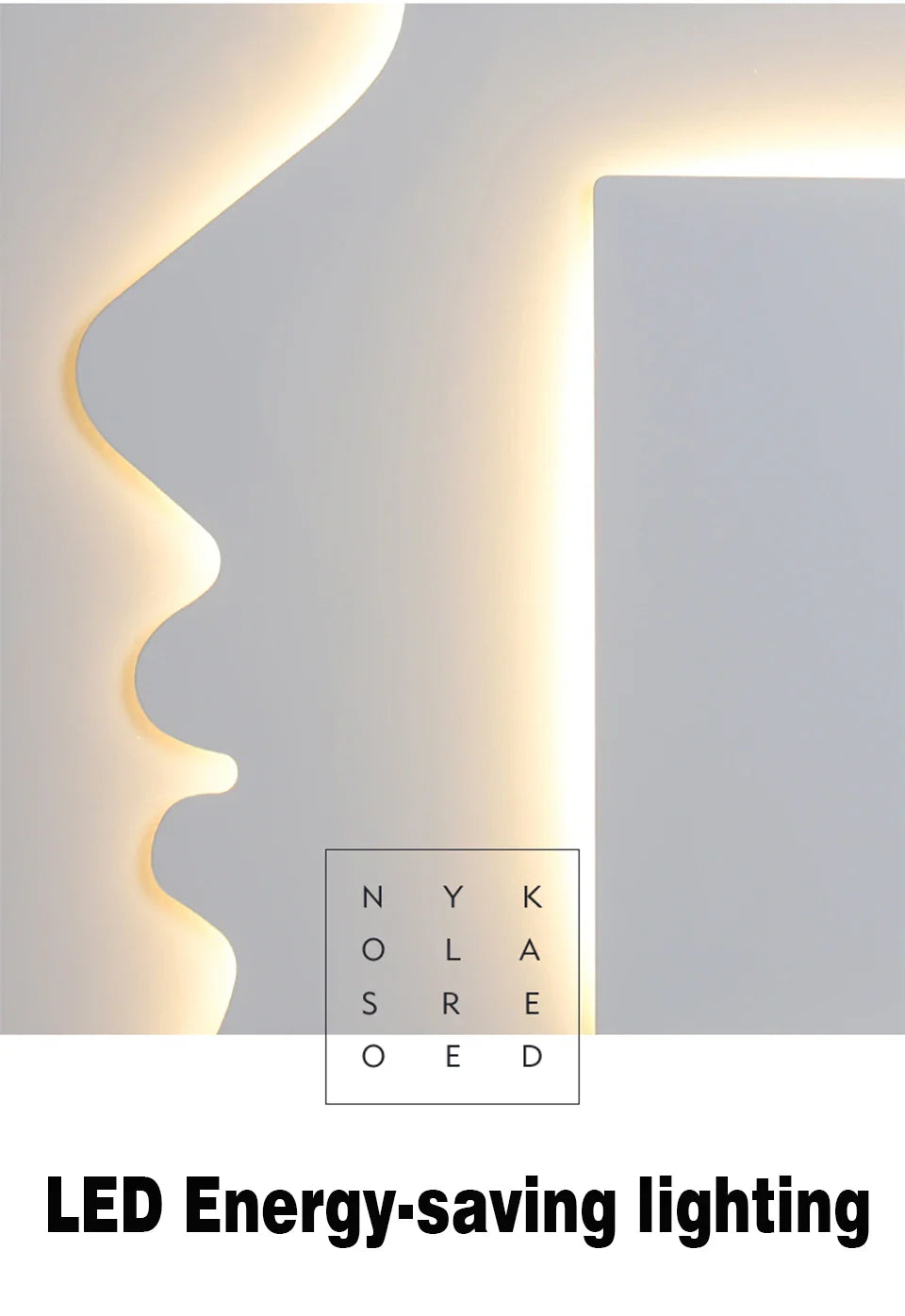 IIS Creative Indoor Wall Sconce Face Profile Art light LED