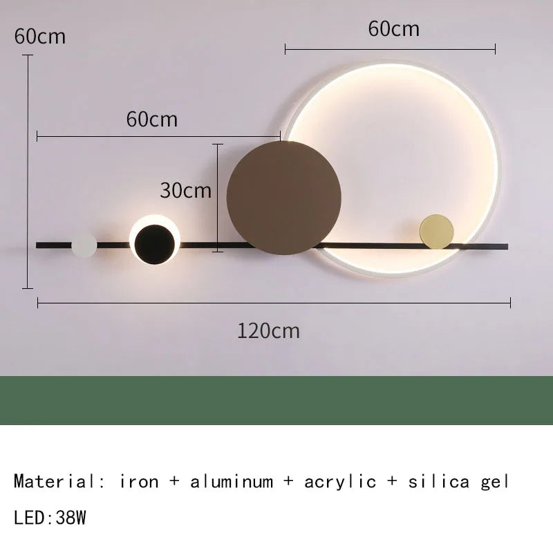 Cerative LED Wall Lights Hotel Lobby Living Room Bedroom Wall Lamps