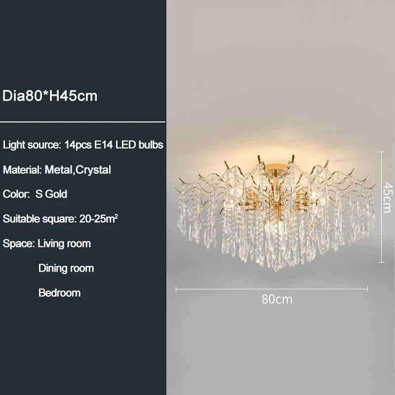 Ylk Jomnas Gold Ceiling Chandelier