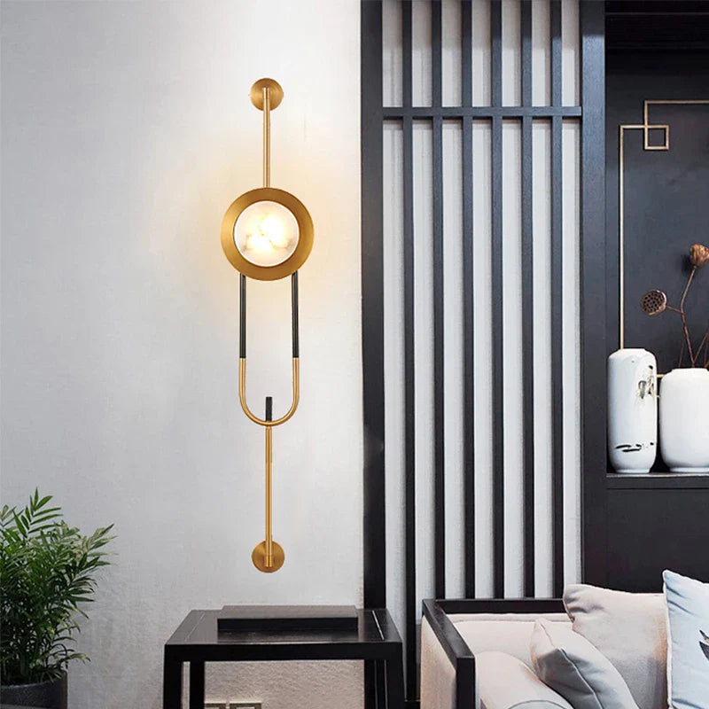 Marble Copper Luxury Wall Light