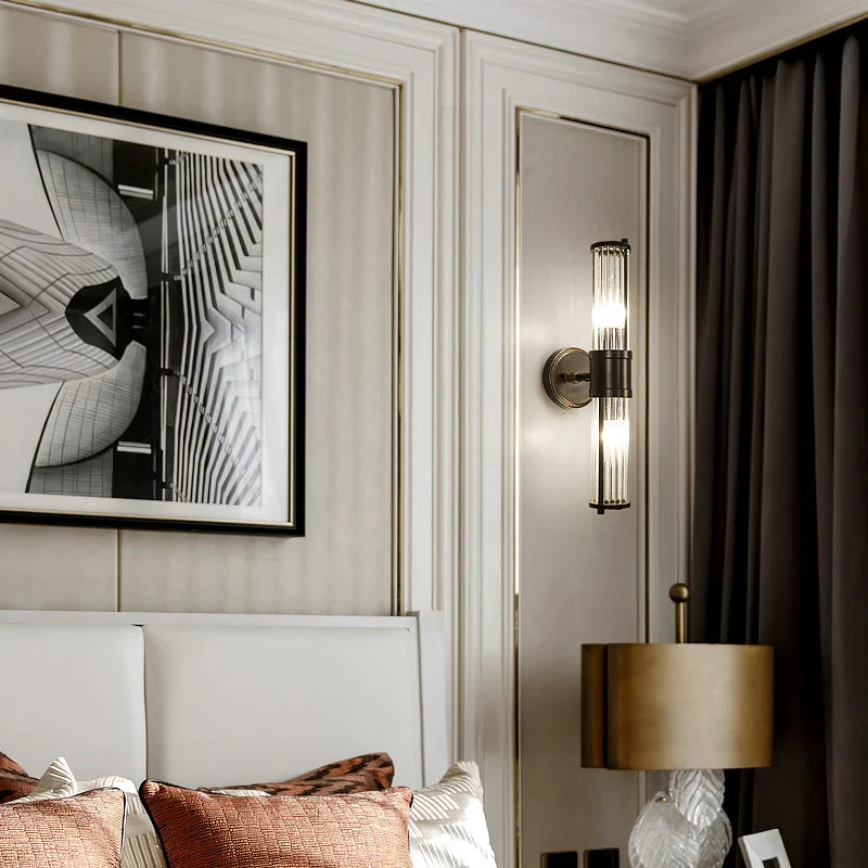 Modern Black Copper Wall Lamp