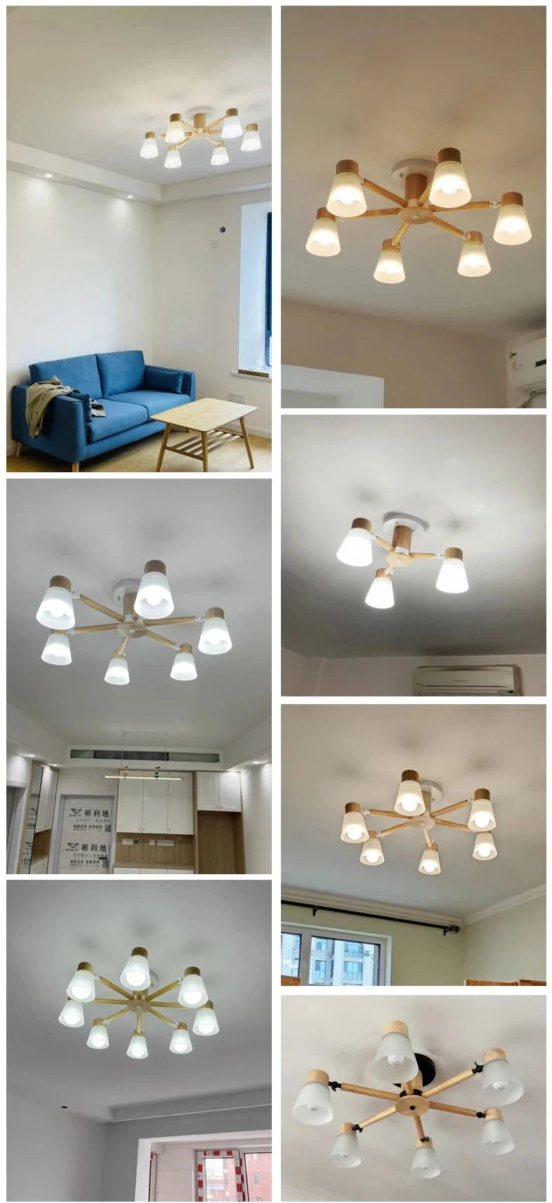 Wl Guay Nordic Wooden Chandelier