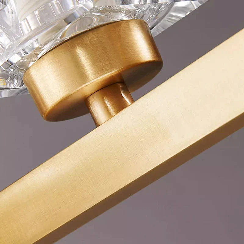 Joranai Linear luxury K9 crystal home Decoration Pendant lights