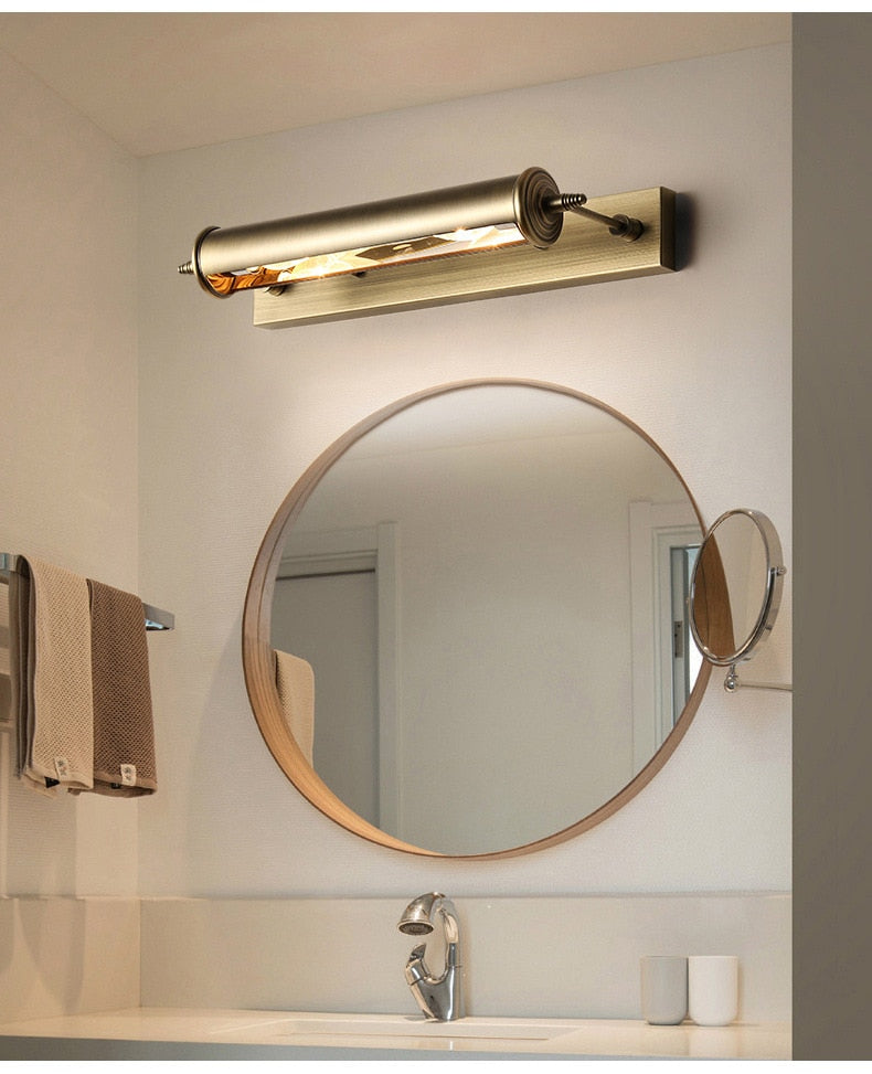 Wcus Vintage Bronze Bathroom Light