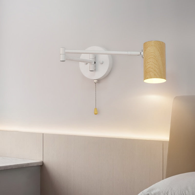BTM Moni - Adjustable Black Metal Foldable White Reading Bedside