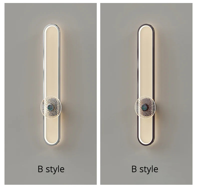 Qiyi Modern Chrome Wall Lamps