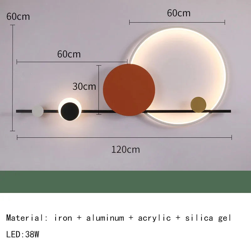 Cerative LED Wall Lights Hotel Lobby Living Room Bedroom Wall Lamps