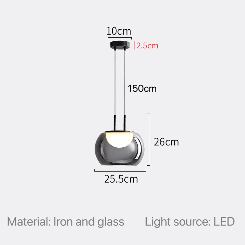 Modern Smoky Gray Pendant Lights