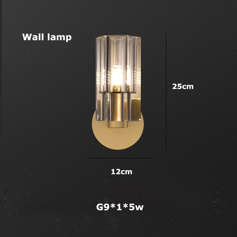 Akolia Classic Luxury LED Crystal Black Gold Hanging Lamps Pendant Lights