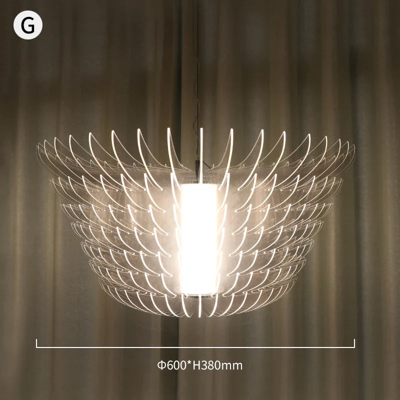 Modern Acrylic Pendant Lamp LED Simple Dandelion Hanging Light