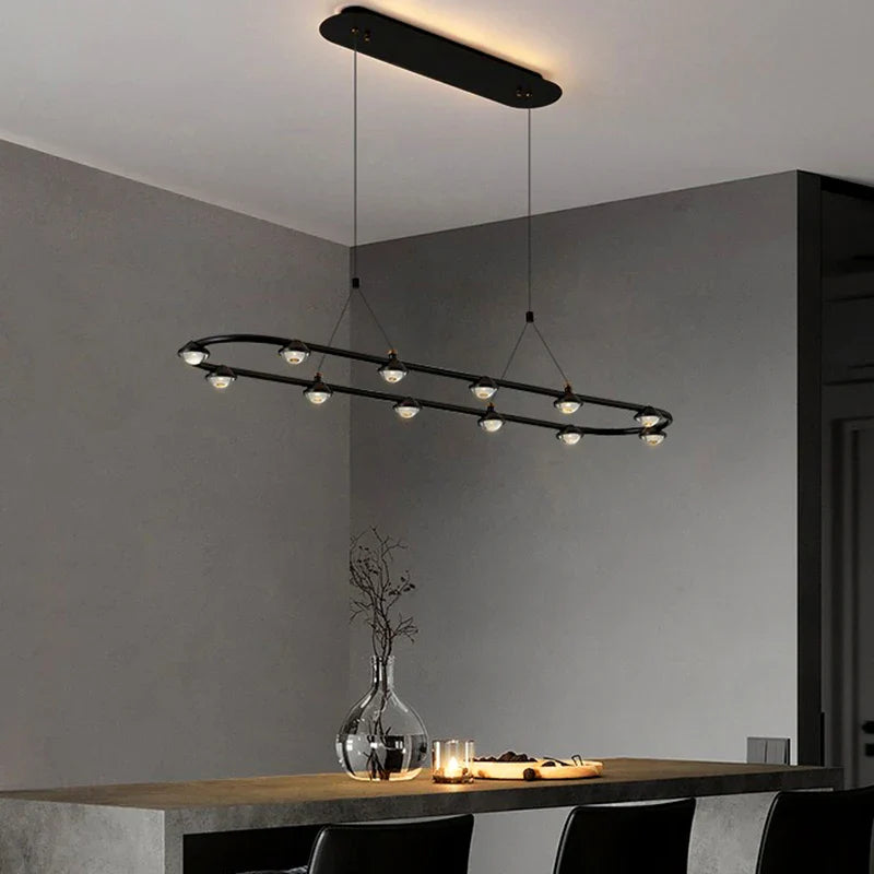 Oval Modern Pendant Lamp Decor