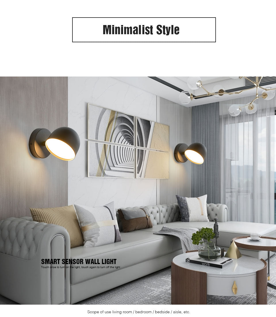 Yoe Smart Touch Dimming Wall Light