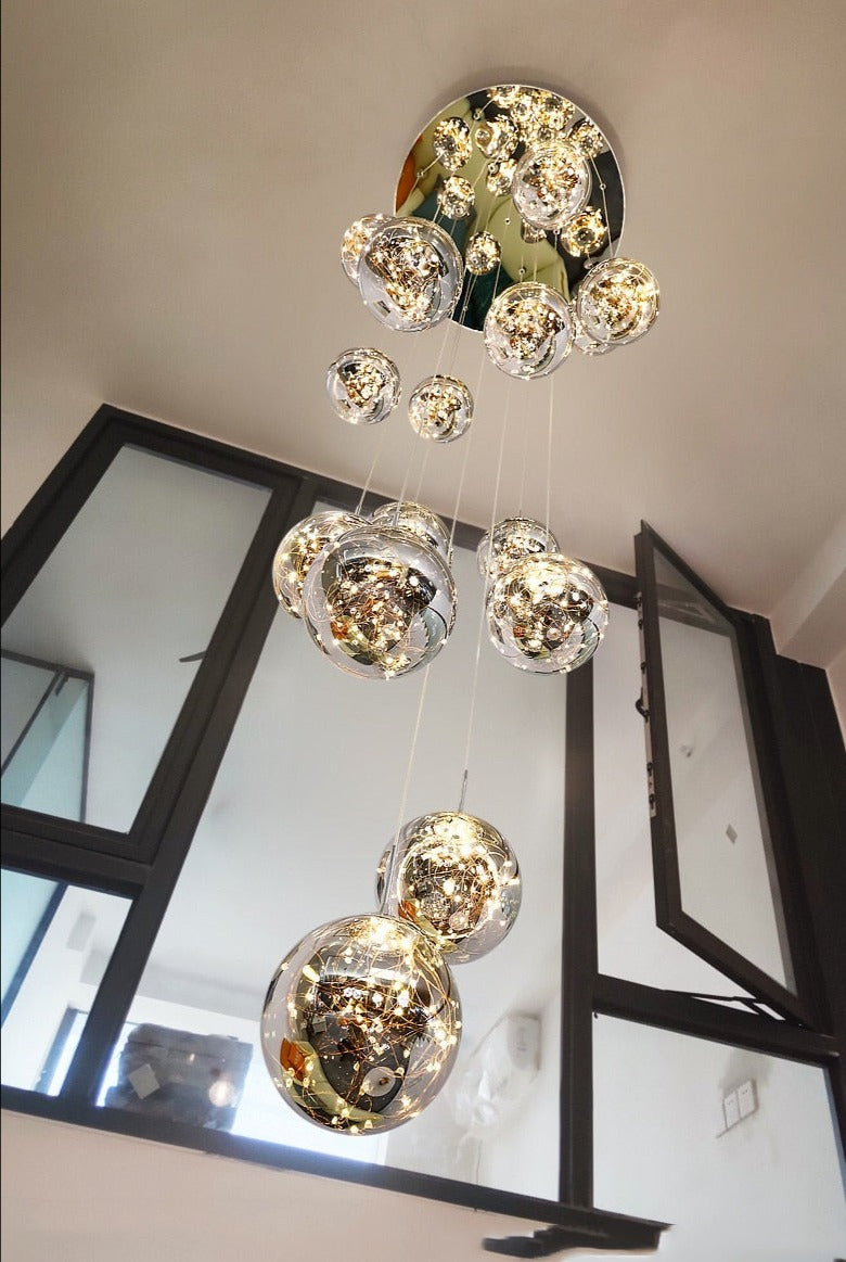 Yotal Modern Glass Ball Chandelier
