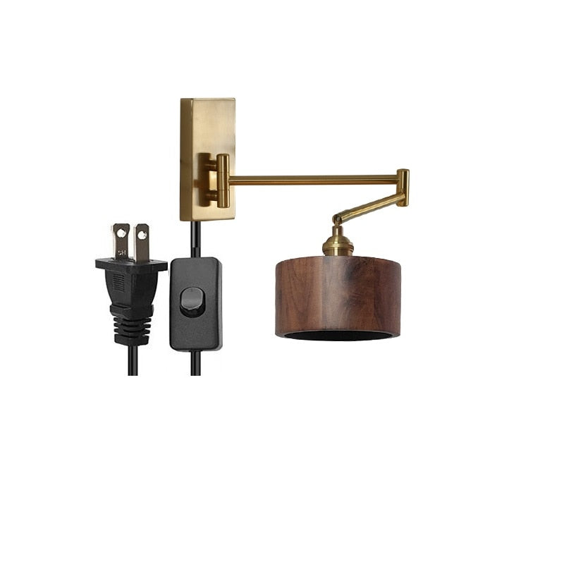 IW Noon Black Wooden -  Left Right Rotate LED Wall