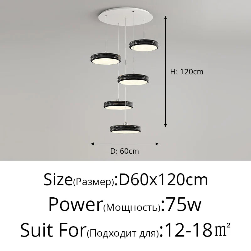 Qiyi Somdave Luxury Circular Pendant Light
