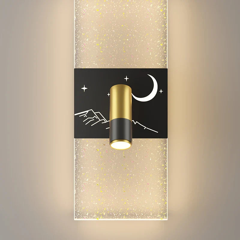 Modern Spotlight Adjustable Wall Lamp Black LED