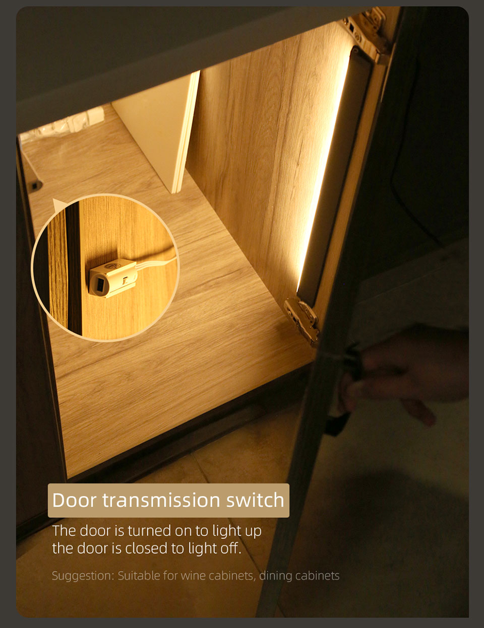 AiS LED Cabinet Light Motion Sensor Magnetic Spliceable Night Lamp