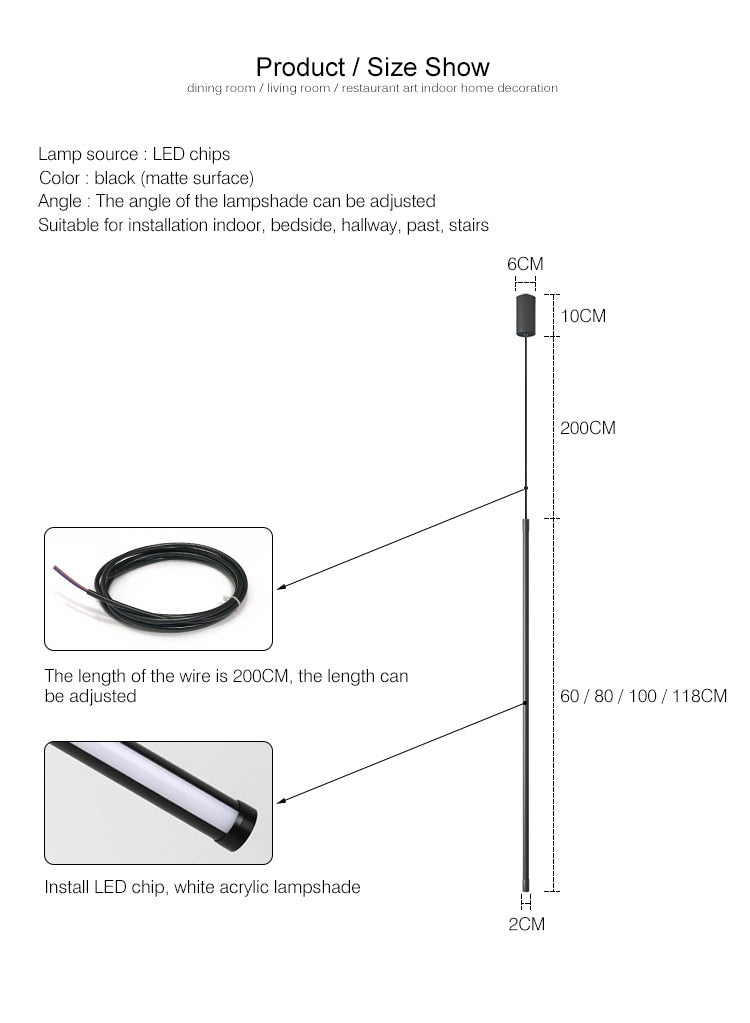 Hanu - Modern Led Pendant Lights Fixtures For Bedroom