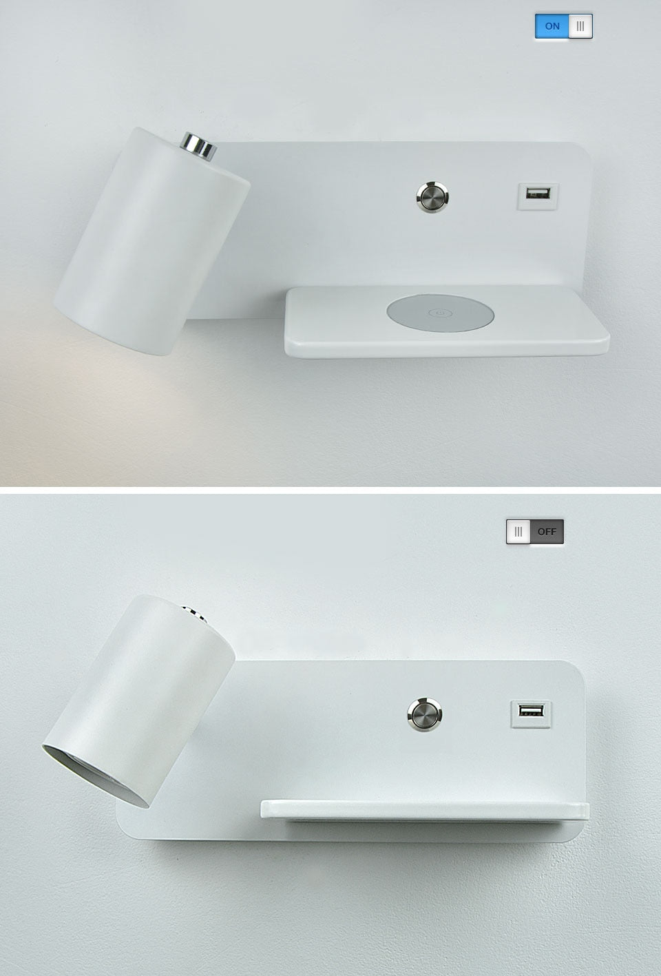 Yoe Modern USB Wireless Wall Light