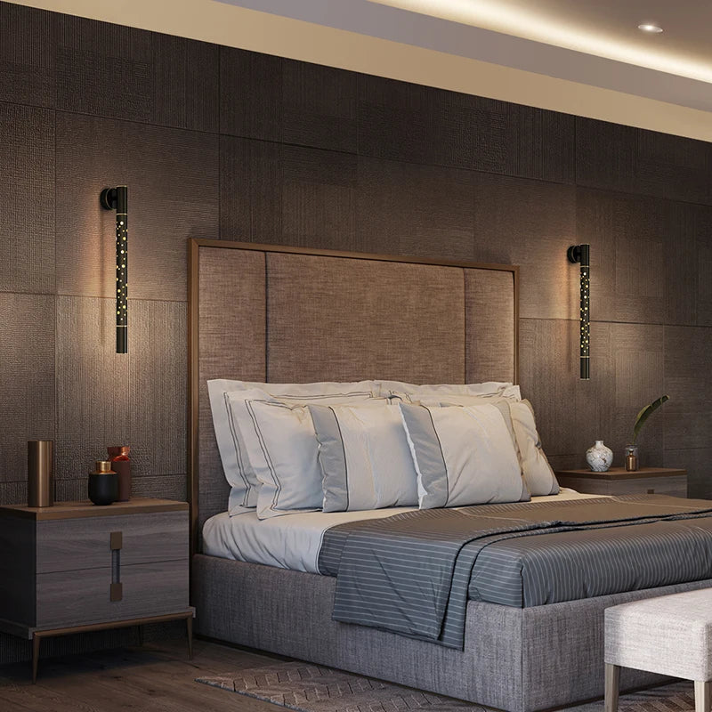 Postmodern Nordic Copper Bedside Sconce