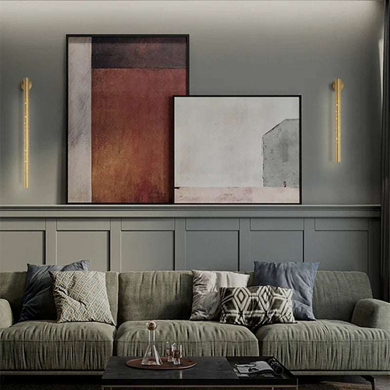 Postmodern Nordic Copper Bedside Sconce