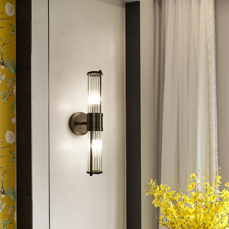 Modern Black Copper Wall Lamp
