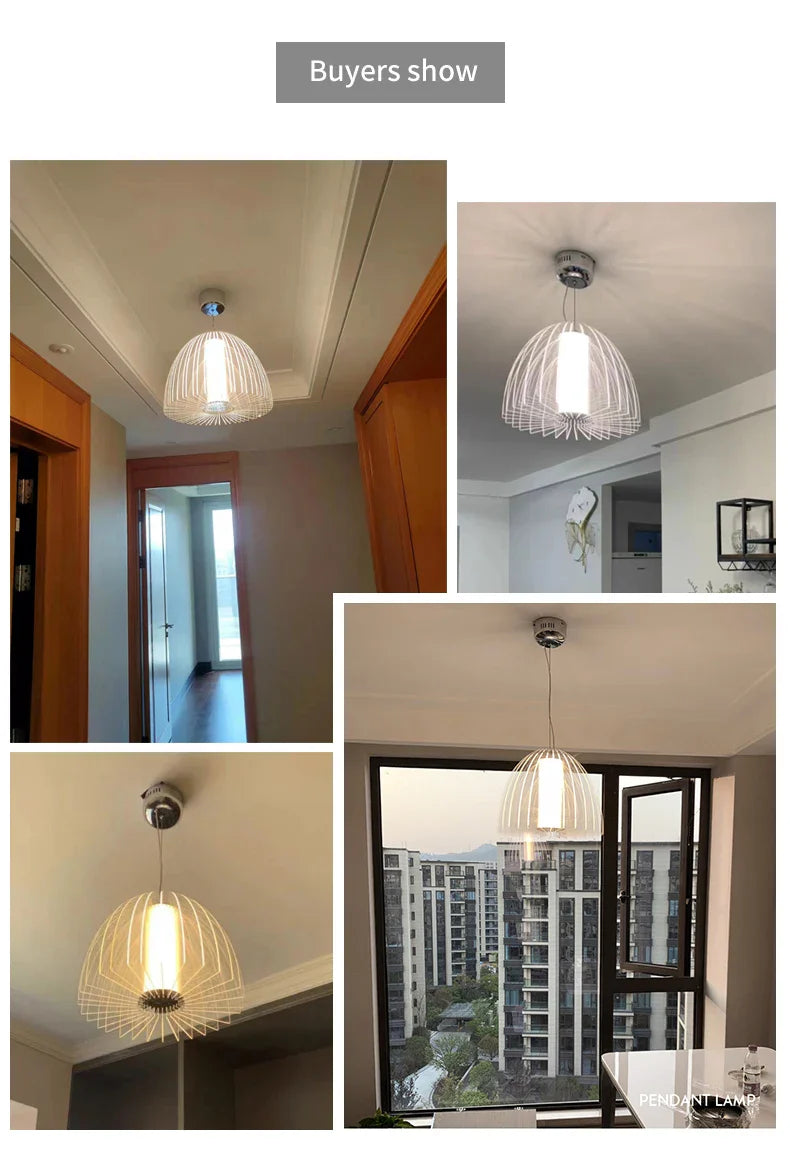 Modern Acrylic Pendant Lamp LED Simple Dandelion Hanging Light