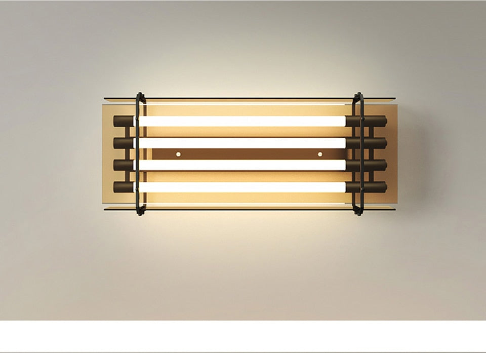 IIS Voome - Ceiling Light Fixtures 30Inch Minimalist Light Tubes 32W Chandelier Glass