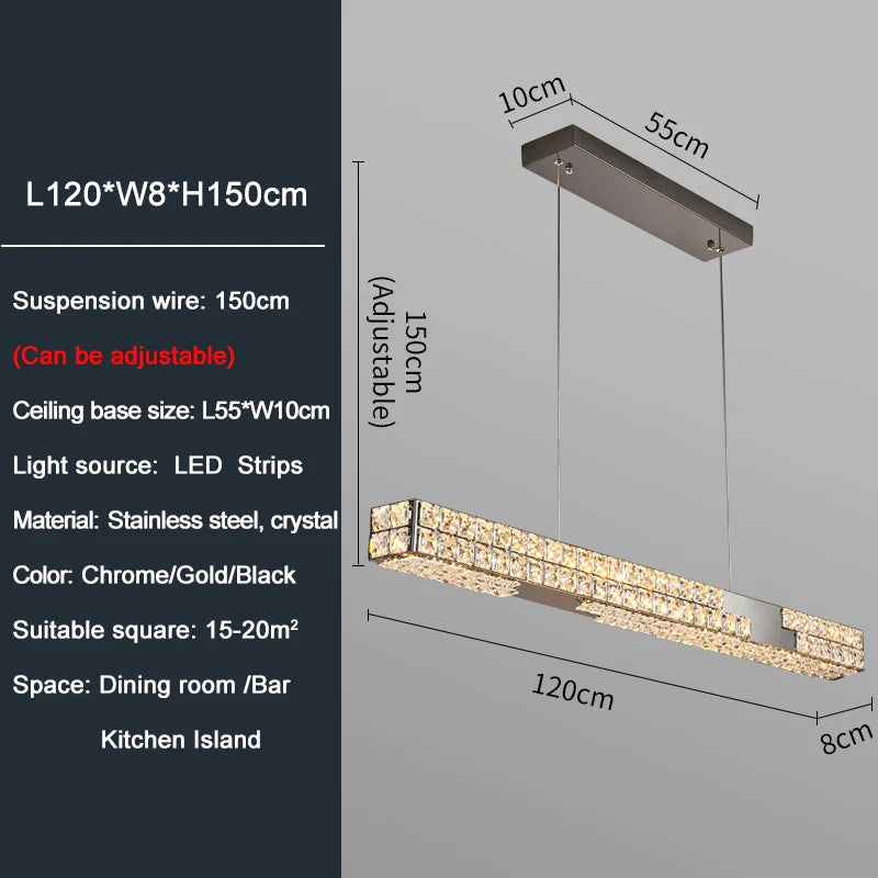 Ylk Yutas Crystal Chandelier Pendant