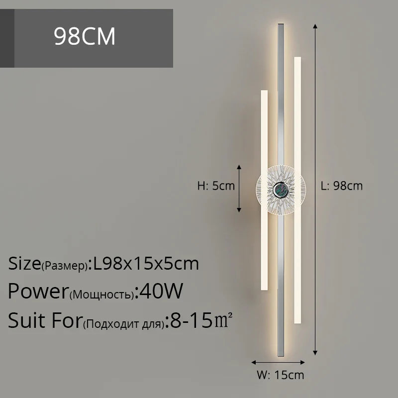 Qiyi Modern Chrome Wall Lamps