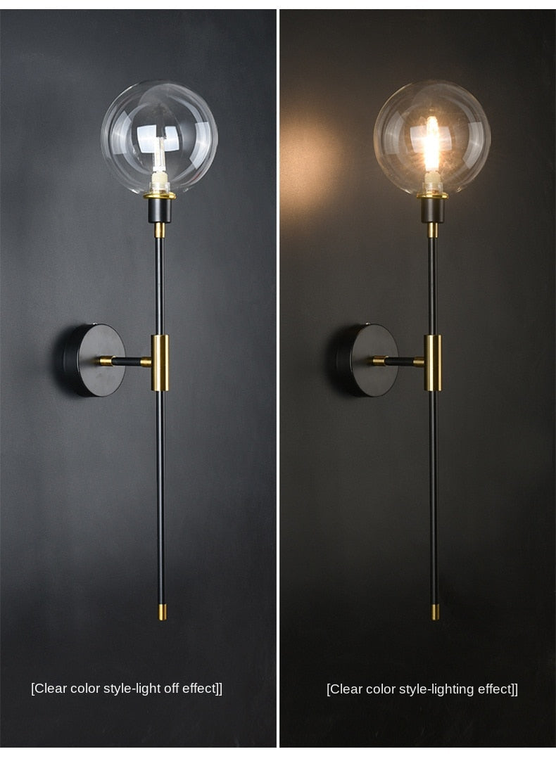 The Shadow - Modern Wall Light Glass Ball Led Nordic Aisle Corridor