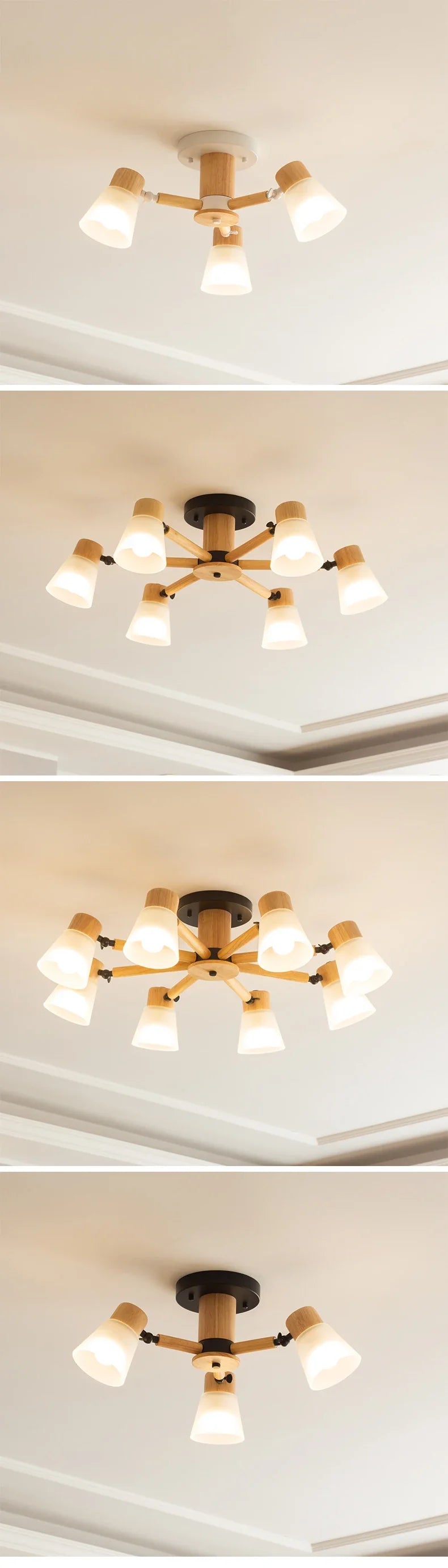 Wl Guay Nordic Wooden Chandelier