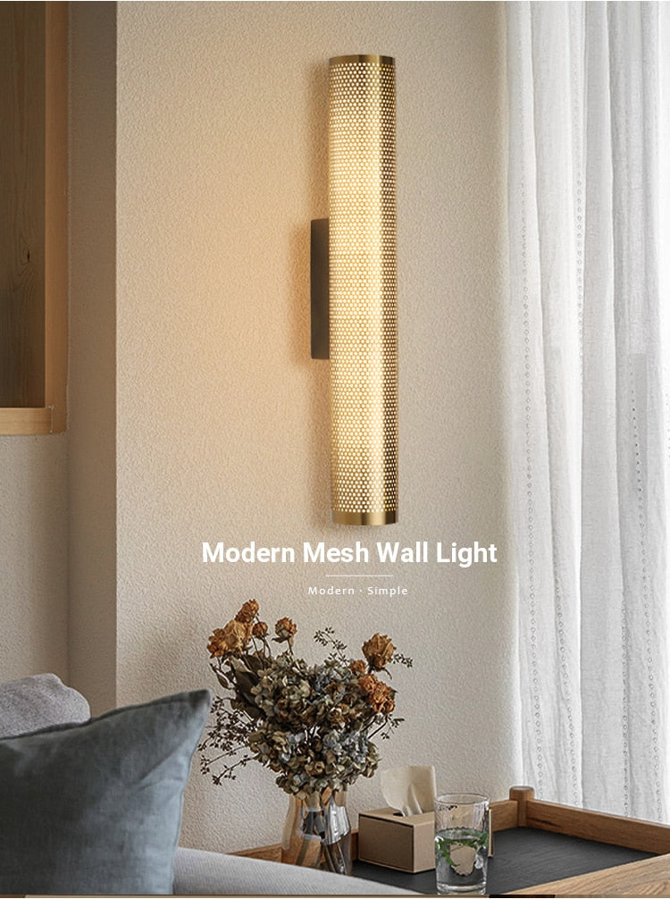 Zern Ouche Retro Brass Wall Light