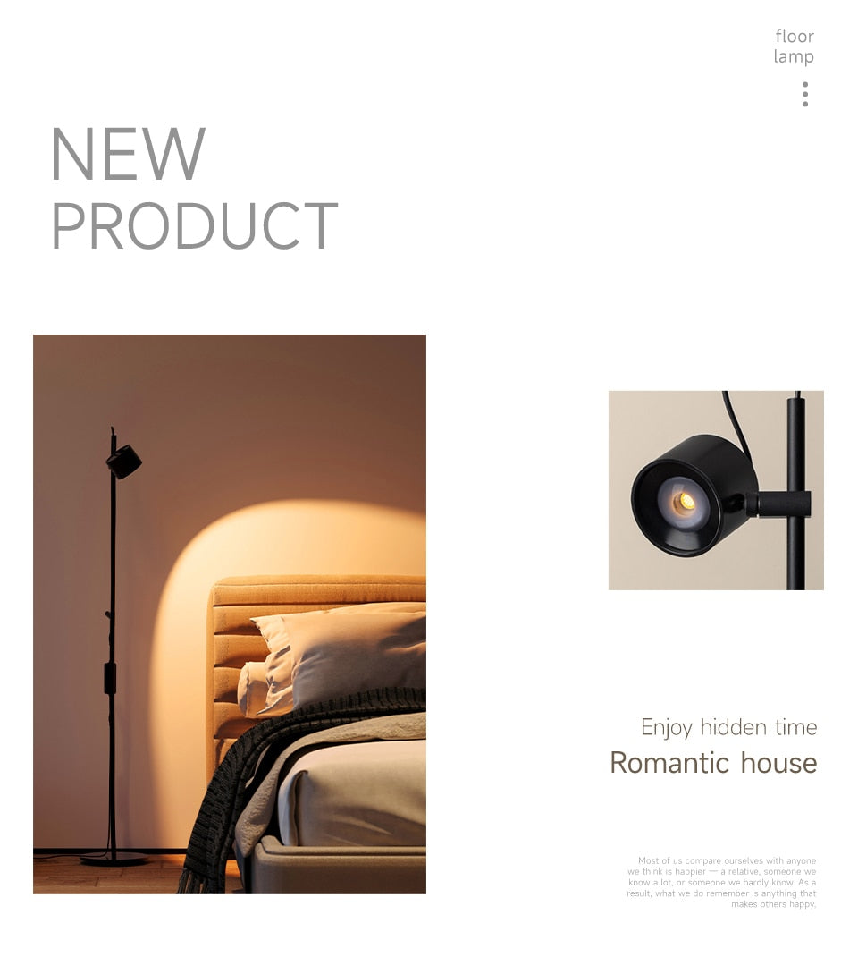 AiS Voorime - Floor Lamp Dimmable Remote Control Standing Light 360° Rotatable Ra97 Eye Protect