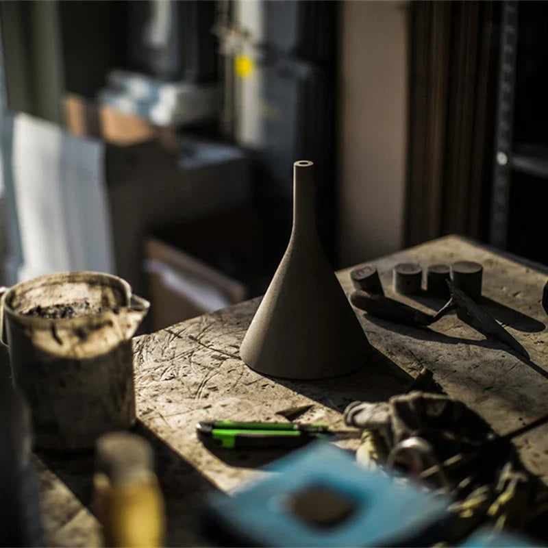 Nordic Cement Industrial Pendant Lamp Modern Cylindrical Design Hang Lamp