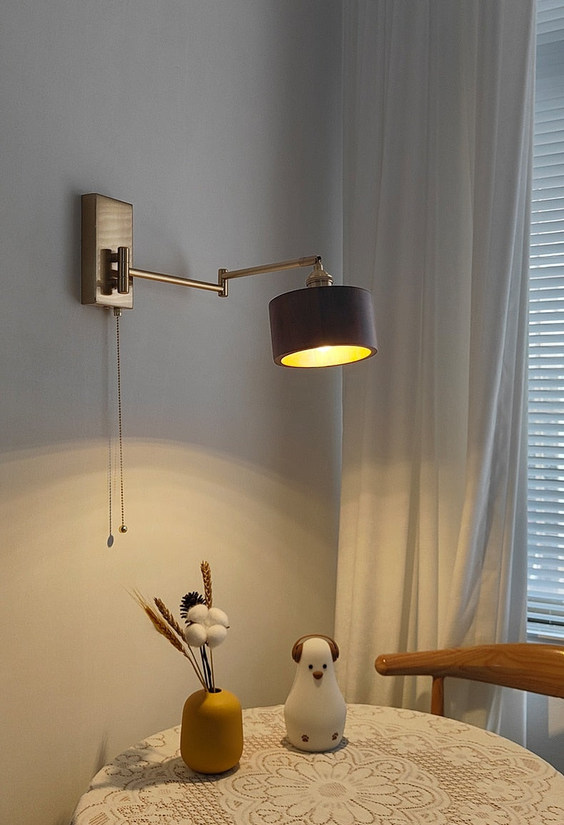 IW Noon Black Wooden -  Left Right Rotate LED Wall