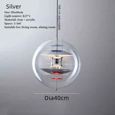 Denmark Nordic Designer Acrylic Planet Pendant Lights