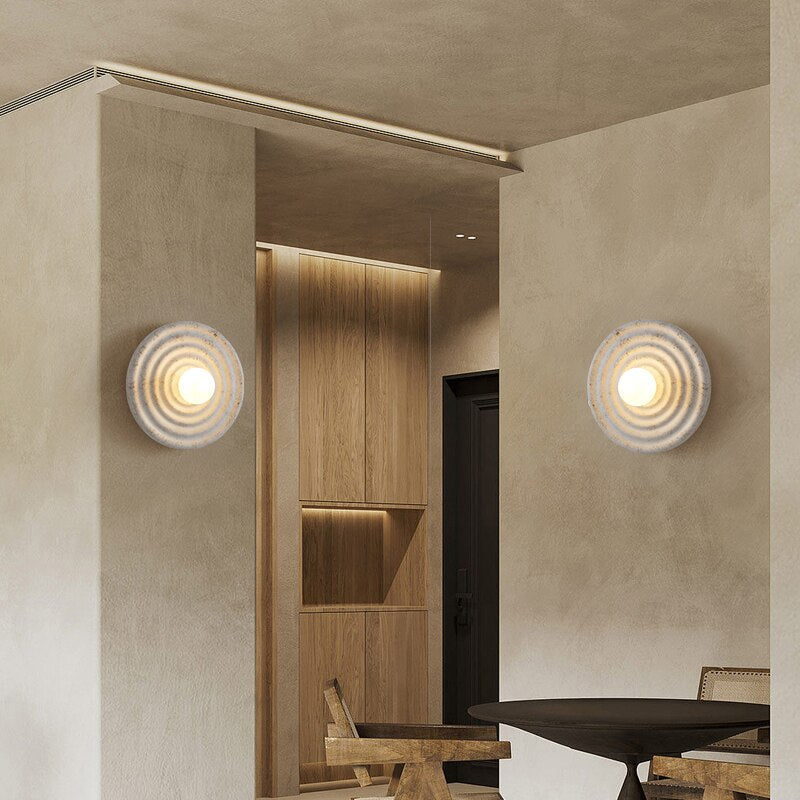 TML Wabi-sabi - Round Circle Wall Lamp Japanese Style