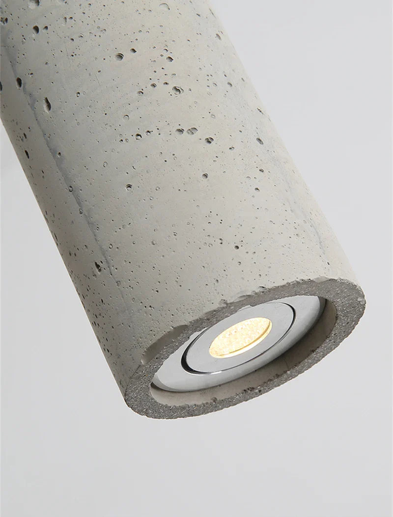 Nordic Cement Industrial Pendant Lamp Modern Cylindrical Design Hang Lamp
